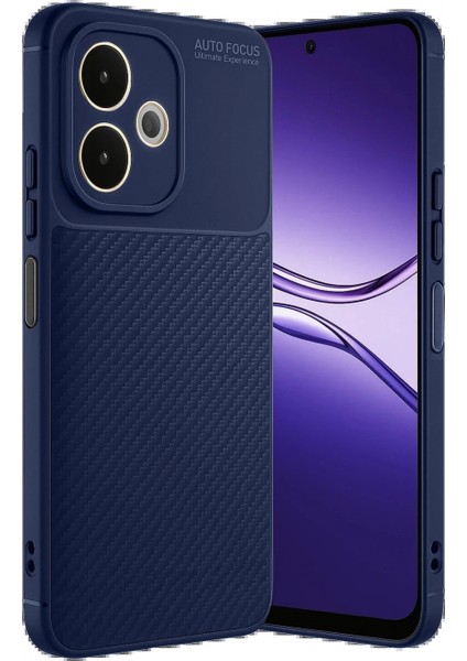 Oppo A5 Pro 4g Kılıf Auto Focus Karbon Kapak - Lacivert fiyatları
