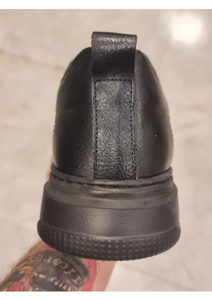Hakiki Deri Sneaker Kalın Kaymaz Taban 2 Renk Anılbey Garantili Hakiki Deri