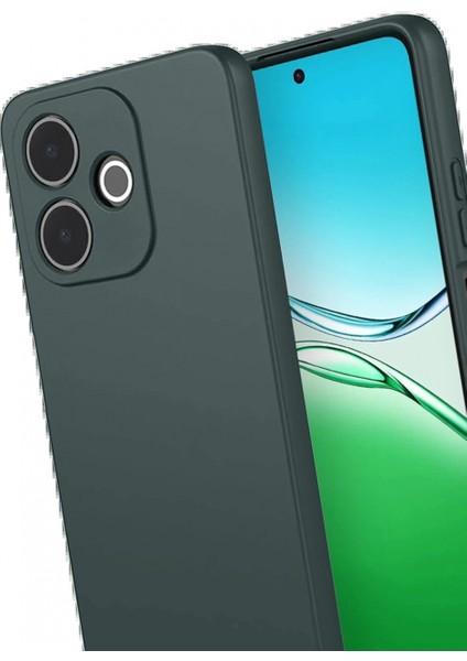 Oppo A5 Pro 4g First Silikon - Koyu Yeşil modelleri