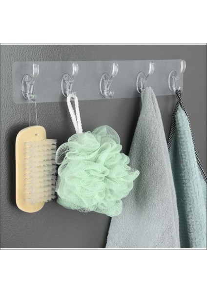 2 Adet Kendinden Yapışkanlı Kancalı Askı Seti