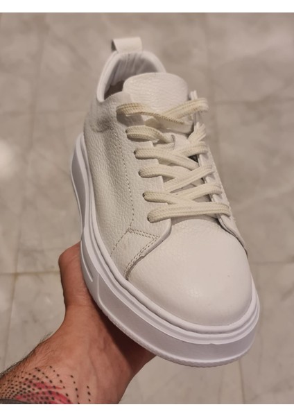 Hakiki Deri Sneaker Kalın Kaymaz Taban 2 Renk Anılbey Garantili Hakiki Deri fırsatları