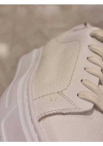 Hakiki Deri Sneaker Kalın Kaymaz Taban 2 Renk Anılbey Garantili Hakiki Deri