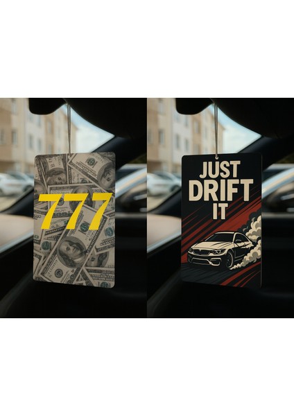 Dolar Manifest 777 ve Just Drift It - Ikili Oto Kokusu - Dekoratif Araç Kokusu ve Aksesuarı