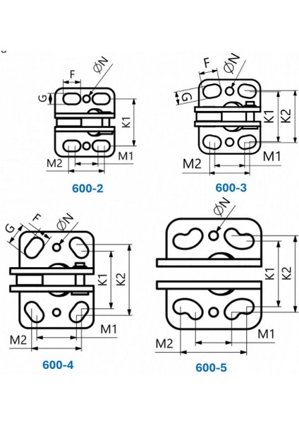 600-3 Pnömatik Yatay Tabanlı Silindir Pistonlu Bağlantı Elemanı 23845 modelleri