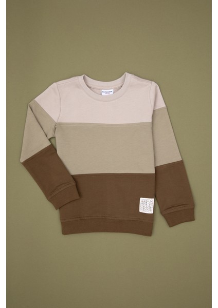 Erkek Çocuk Haki Sweatshirt 50313977-VR027