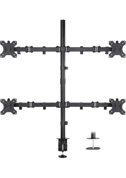 PM-054 13-27'' Dörtlü (Quad) Mekanik Lcd-Led Gaming Monitör Tutucu Masa Stand Askı Aparatı fiyatları