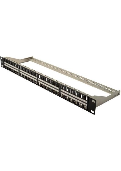DN-91424 48'li 1u Siyah Boş Patch Panel