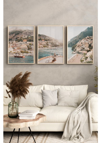 Ahşap Çerçeveli Mdf Tablo Seti Salon ve Oturma Odası Için ÇT3097 23 x 32 modelleri