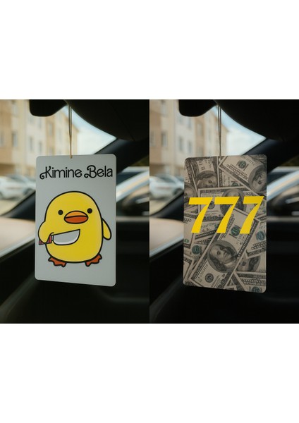 Kimine Bela ve Dolar Manifest 777 - Ikili Oto Kokusu - Dekoratif Araç Kokusu ve Aksesuarı