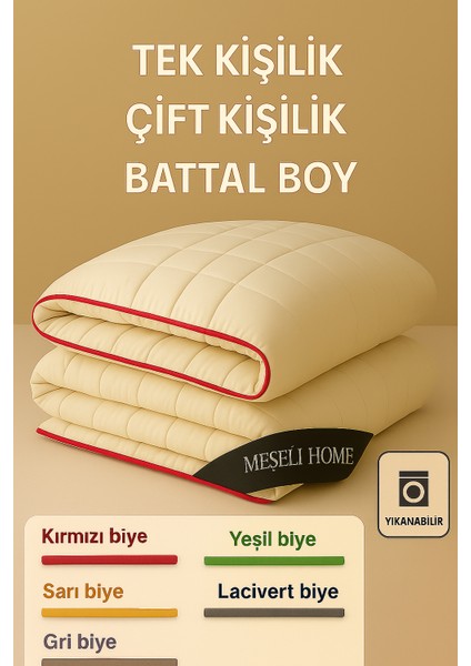 %100 Saf Yün Yorgan Yıkanabilir Hafif Ince | Yaz/kış Kullanım Premium Lüks