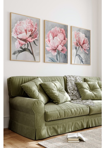 Ahşap Çerçeveli Mdf Tablo Seti Salon ve Oturma Odası Için ÇT3098 23 x 32 fiyatları