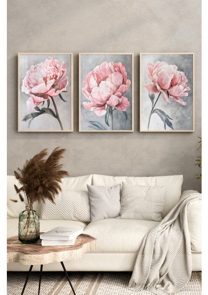 Ahşap Çerçeveli Mdf Tablo Seti Salon ve Oturma Odası Için ÇT3098 23 x 32 modelleri