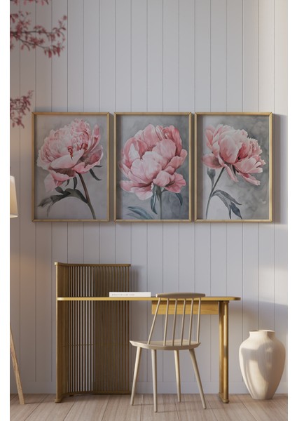 Ahşap Çerçeveli Mdf Tablo Seti Salon ve Oturma Odası Için ÇT3098 23 x 32 fırsatları