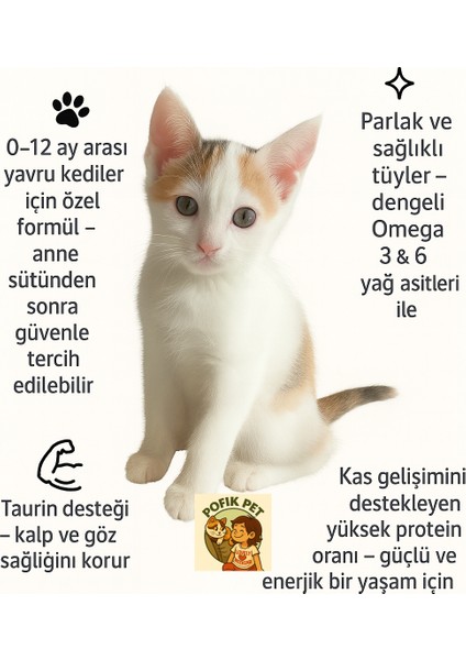 Kitten Tavuklu Yavru Kedi Maması 1 kg x 3 Adet (Toplam 3 Kg) 3 Lü Fırsat Paketi fiyatları