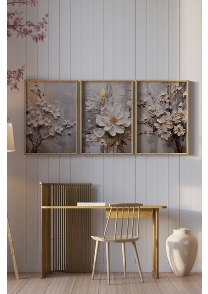 Ahşap Çerçeveli Mdf Tablo Seti Salon ve Oturma Odası Için ÇT3100 23 x 32 fırsatları