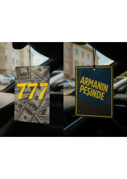 Dolar Manifest 777 ve Armanın Peşinde - Ikili Oto Kokusu - Dekoratif Araç Kokusu ve Aksesuarı