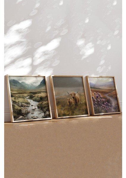 Ahşap Çerçeveli Mdf Kare Tablo Seti Salon ve Oturma Odası Için KR4010 23 x 23 fiyatları