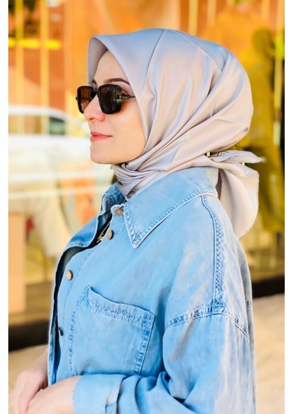 Düz Fon Ipek Twill Eşarp 4053 04