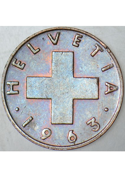 Isviçre 1 Rappen 1963. modelleri