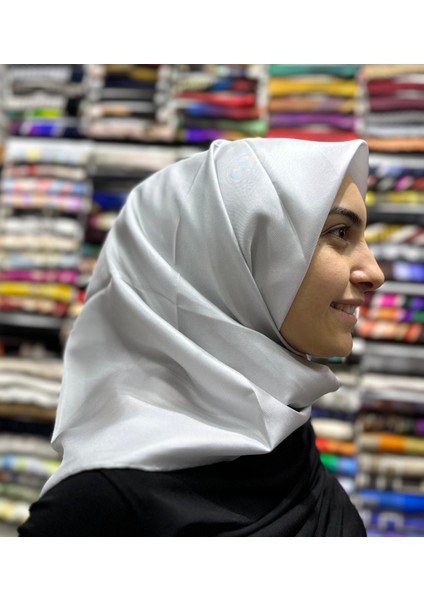 Düz Fon Ipek Twill Eşarp 4053 03