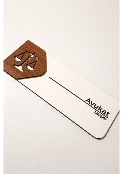 Avukat Odası Kapı Tabelası Kişiselleştirilebilir– Mdf Ofis Oda Isimliği | 19X7 cm modelleri