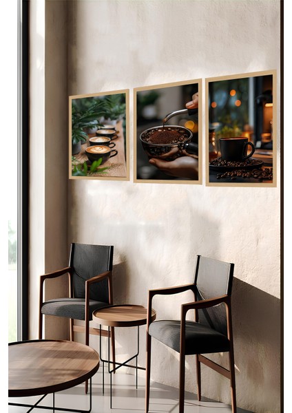 ☕ Coffee Moments – 3’lü Çerçeve Görünümlü Tablo Seti (3 Ebat Seçeneği) CRVS1001 13 x 17 indirimleri