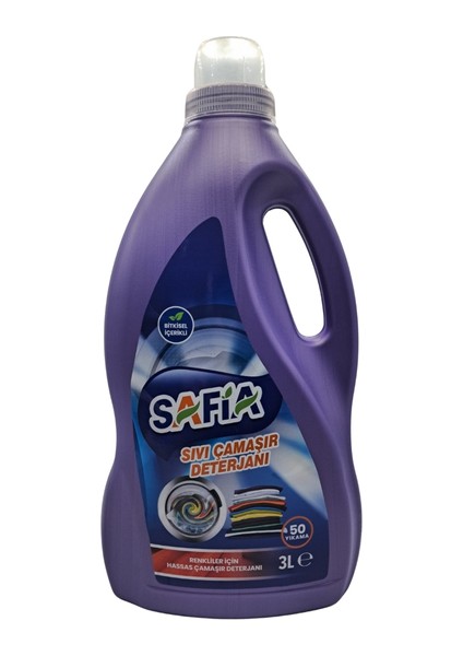 Bitkisel Sıvı Çamaşır Makine Deterjanı Renkliler 3 Lt