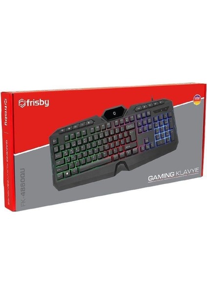 FK-4860QU USB Q Işıklı mm Siyah Klavye