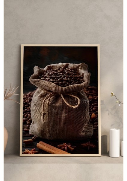 ☕️ Geleneksel Kahve Ruhunu Yansıtan 3'lü Çerçeveli Mdf Tablo Seti CRV1006 23 x 32 modelleri