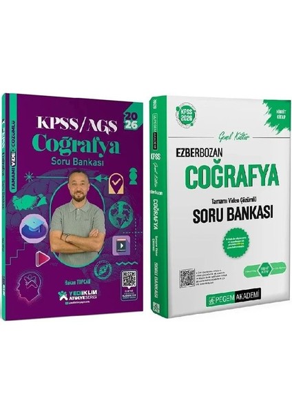 Yediiklim + Indeks 2026 Kpss Coğrafya Atölye Soru Bankası 2 Li Set