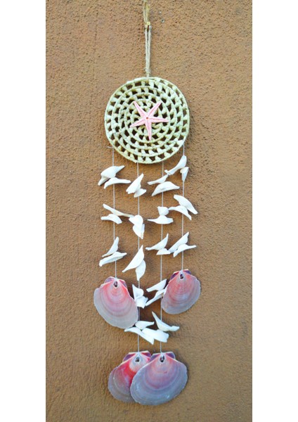 Deniz Kabuklu Deniz Yıldızlı Duvar Süsü Balkon Süsü Bahçe Süsü Ev Dekor Hediyelik Eşya Rüzgar Çanı modelleri