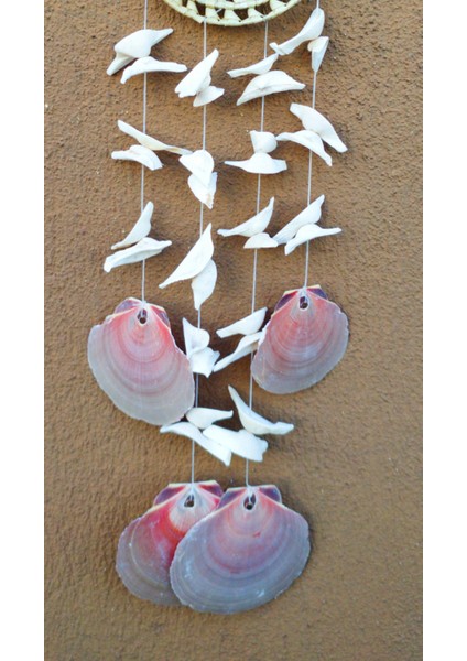 Deniz Kabuklu Deniz Yıldızlı Duvar Süsü Balkon Süsü Bahçe Süsü Ev Dekor Hediyelik Eşya Rüzgar Çanı fırsatları