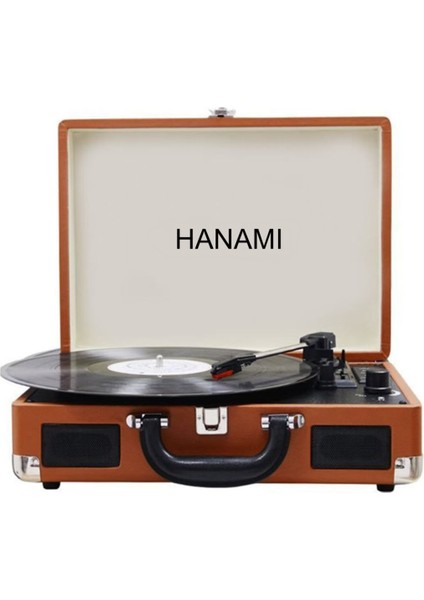 Hanamı Hem Sarjlı Hem Bluetooth'lu Tüm Plakları Çalan Pikap