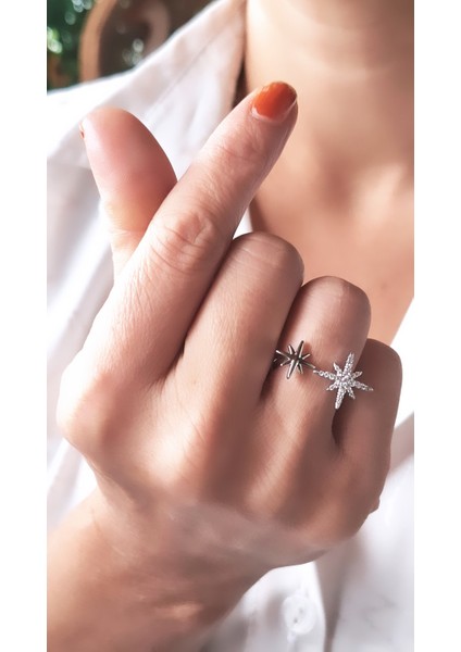 Kutup Yıldızı Figürlü Çelik Kaplama Yüzük fiyatları