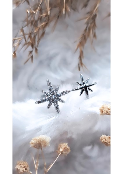 Kutup Yıldızı Figürlü Çelik Kaplama Yüzük modelleri