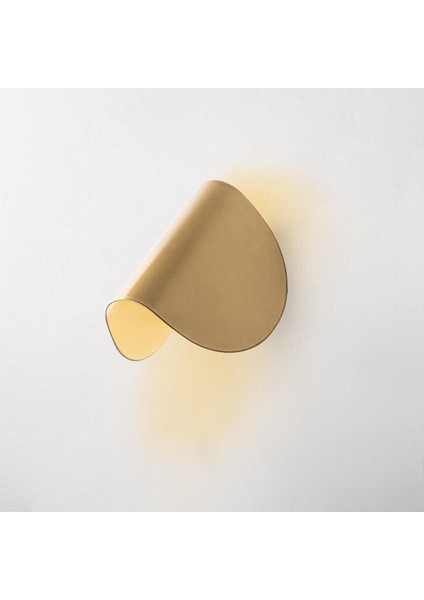 Modern Led'li Aplik Parlak Gold Ambiyans Tekli Duvar LED Aydınlatma, 3000K Sarı Işık HEYBE-13624 fırsatları