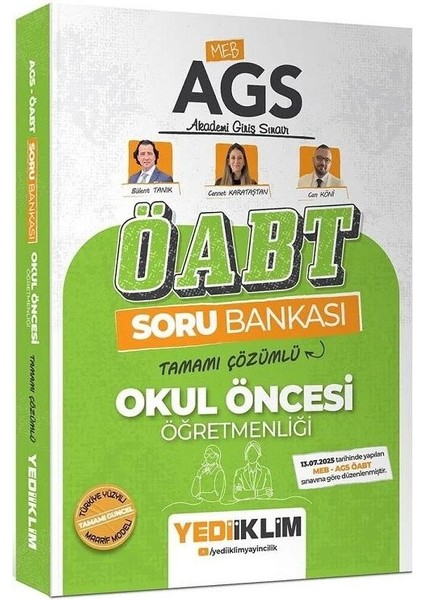 Yediiklim 2026 Öabt Meb-Ags Okul Öncesi Öğretmenliği Soru Bankası Çözümlü