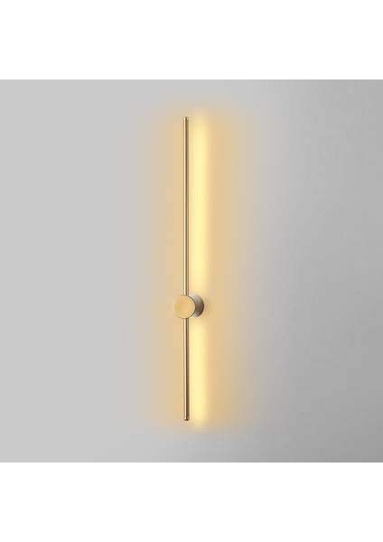 Modern Led'li Uzun Çubuk Aplik Parlak Gold, Tekli LED Duvar Aplik Aydınlatma 3000K Sarı Işık SWORD-13487 indirimleri