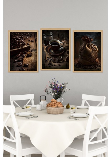 ☕ Rustik Kahve Keyfi – 3’lü Çerçeve Görünümlü Tablo Seti (3 Ebat Seçeneği) CRVS1003 13 x 17 indirimleri