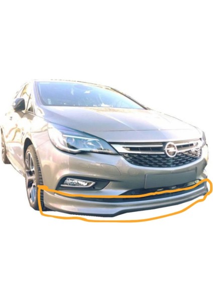 Opel Astra K 2016 Sonrası Ön Tampon Ek (Plastik) (( Boyasız ))