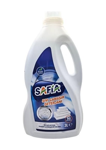 Bitkisel Sıvı Çamaşır Makine Deterjanı Beyazlar 3 Lt