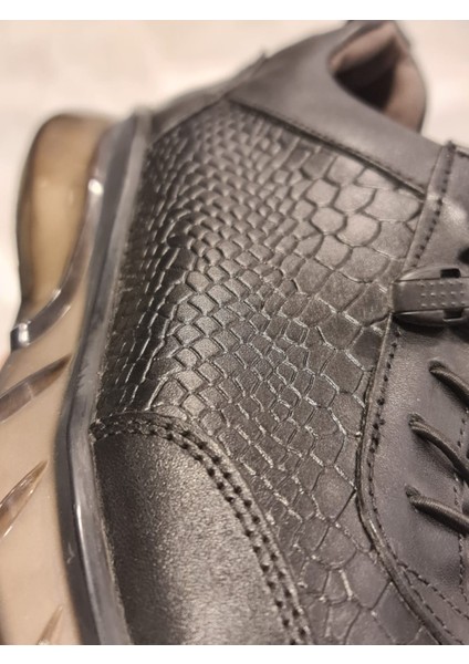 Hakiki Deri Esnek Taban Desenli Sneaker Anılbey Garantili