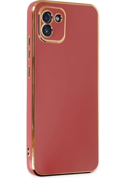 Samsung Galaxy A03 Kılıf Volet Silikon - Kırmızı