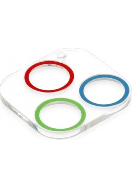 iPhone 13 Pro Renkli Kamera Lens Koruma Cam - Mavi-Yeşil modelleri