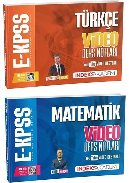 Indeks 2026 Ekpss Türkçe + Matematik Video Ders Notları 2 Li Set