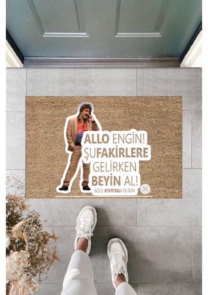 Modern Paspas - Fakirlere Beyin Siparişi Tükenmeden Alın - Özel Tasarım Kapı Önü Paspası Md-11.1