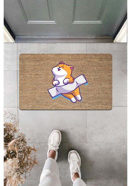 Yüksek Kaliteli Dijital Baskı Keyifli Ayıcıklı Kapı Önü Paspası