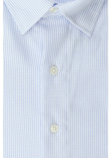 Uzun Kol Regular Fit Desenli Pamuklu Gömlek fiyatları