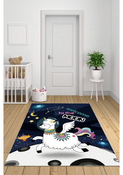 Minik Kaşiflere Özel Galaksiler Arasında Renkli Lama Halısı modelleri