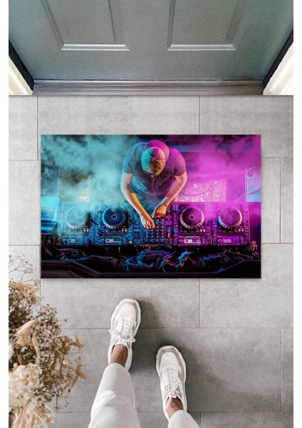 Çok Amaçlı Dijital Baskı Renkli Dj Iç ve Dış Mekan Paspas